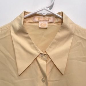 Brooks Brothers yellow women’s 100% silk shirt